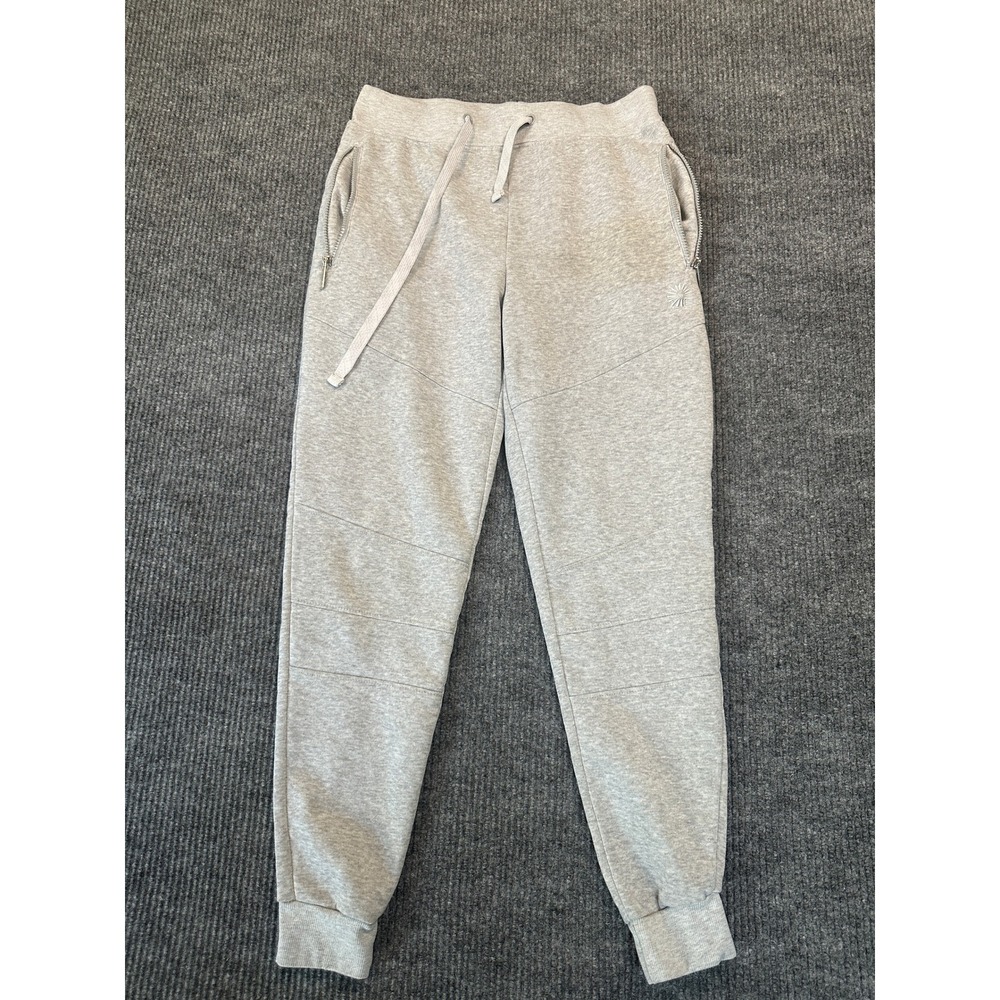 Akademiks Mens Jeanius Level Joggers Large Gray Fleece Zipper Pockets
